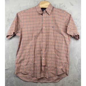 Polo Ralph Lauren Golf Tilden Short Sleeve Button Front Shirt Orange Men's XL